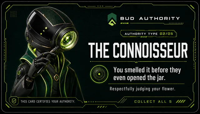 The Connoisseur collectible card front